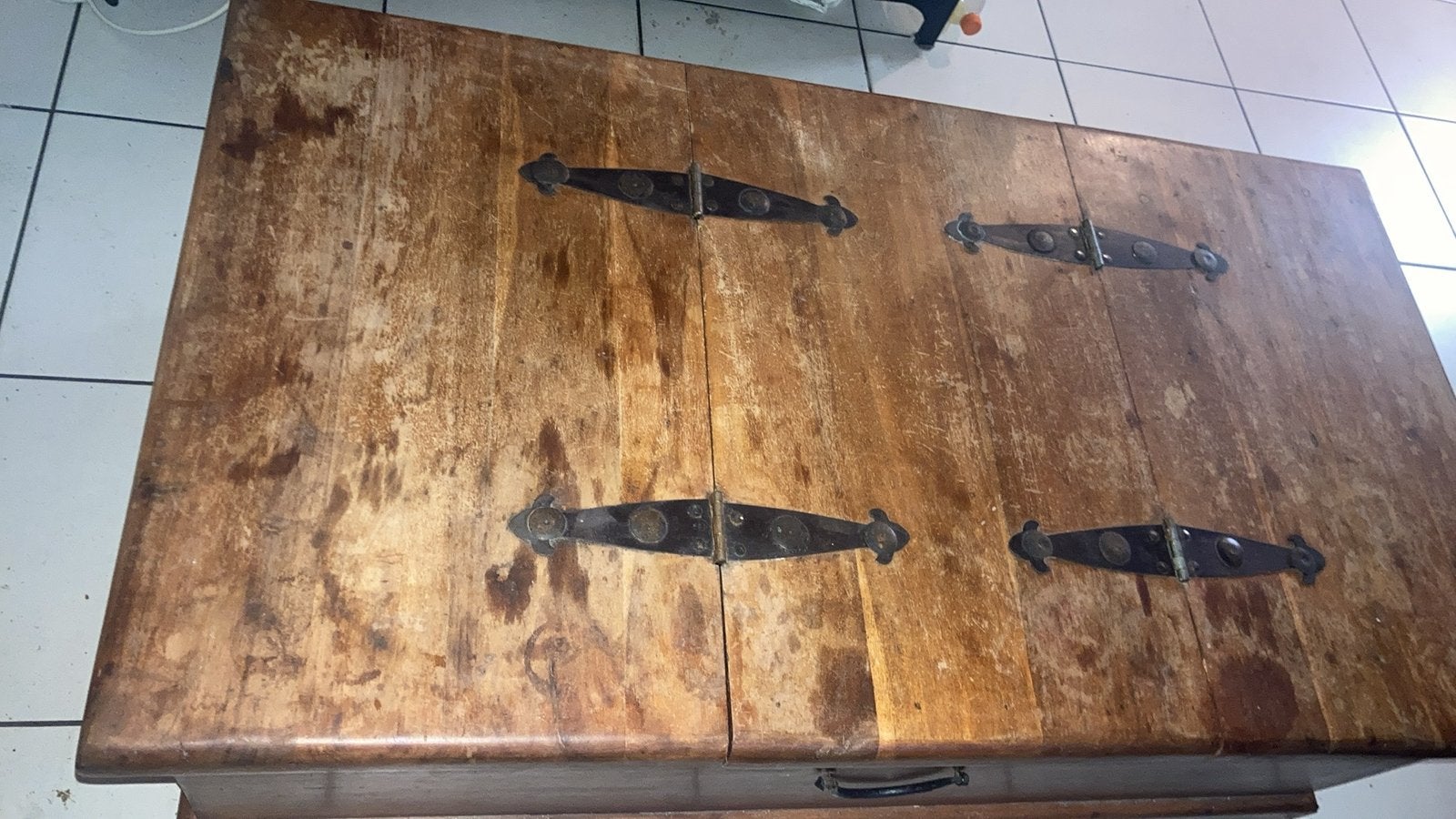 Houten salon kist, Maison & Meubles, Enlèvement, Utilisé