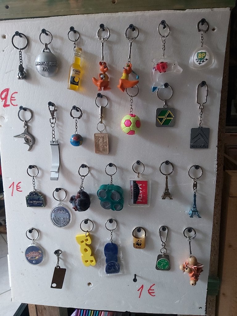 24 porte-clés, ventes en lot ou a la pièce, voir descript..., Collections, Porte-clés, Enlèvement ou Envoi, Comme neuf, Marque