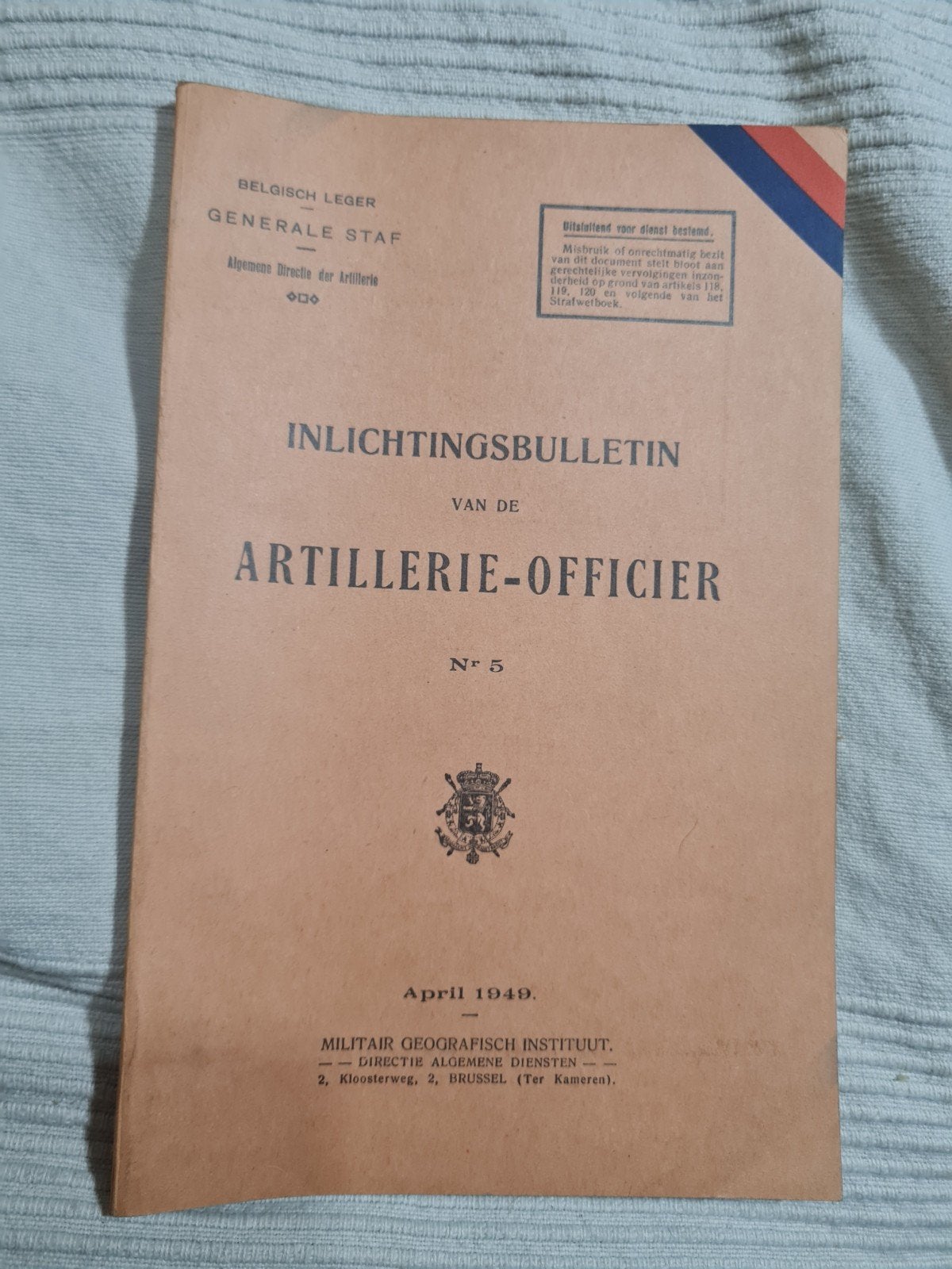 La Belgique  militaire, Enlèvement ou Envoi