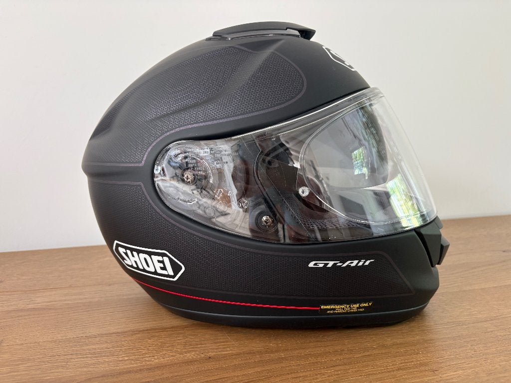 Le Shoei GT-Air de type Wanderer n'est presque pas utilisé., Motos, Femmes, Enlèvement ou Envoi, Casque intégral, S
