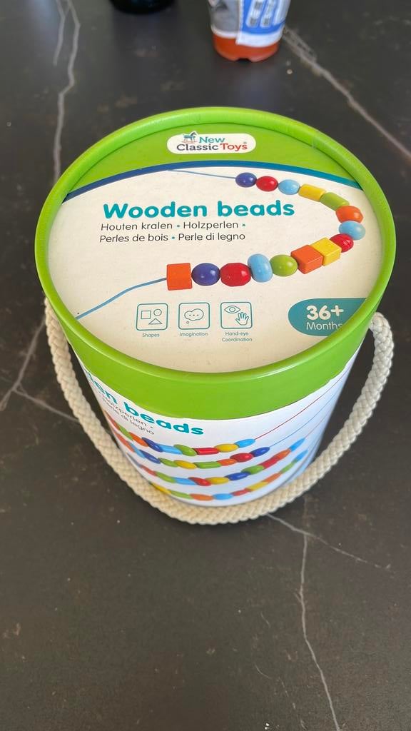 Houten kralen - New Classic Toys, Kinderen en Baby's, Ophalen, Zo goed als nieuw