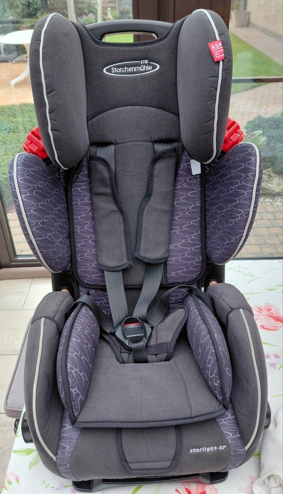 Autostoel Storchenmühle Stm, Kinderen en Baby's, Verstelbare rugleuning, Autogordel, Zo goed als nieuw, Ophalen