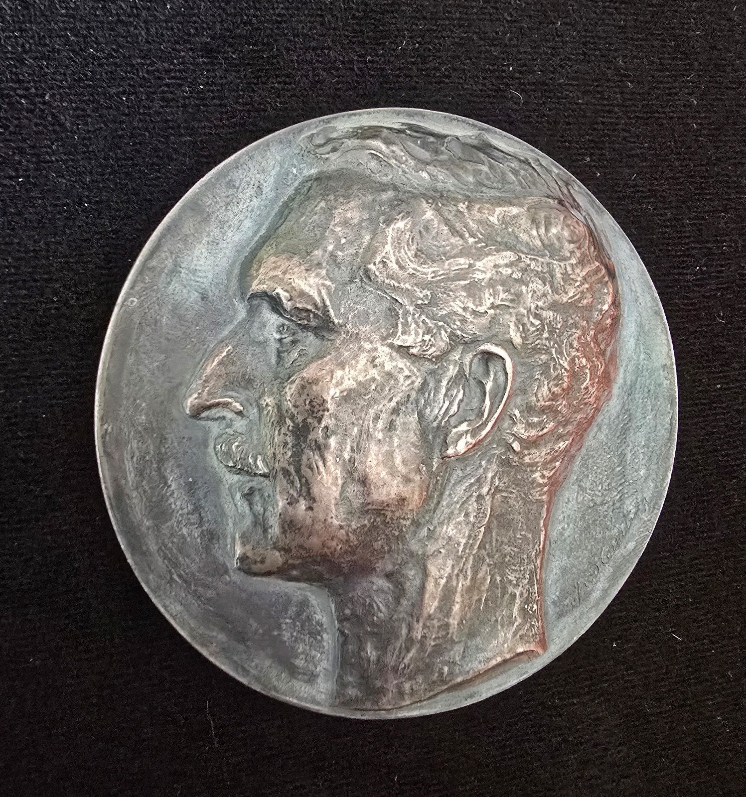 Médaille Courtens Belgique scientifique 1928 nominative rare, Enlèvement ou Envoi
