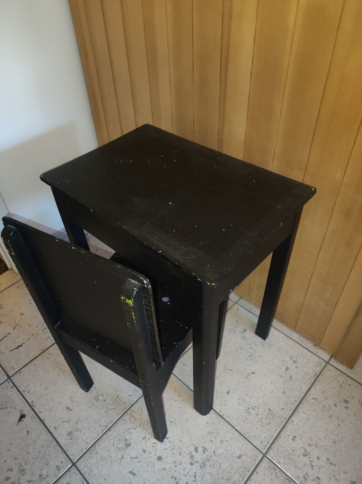 Kindertafel met stoeltje, Enlèvement, Utilisé, Table(s) et Chaise(s)
