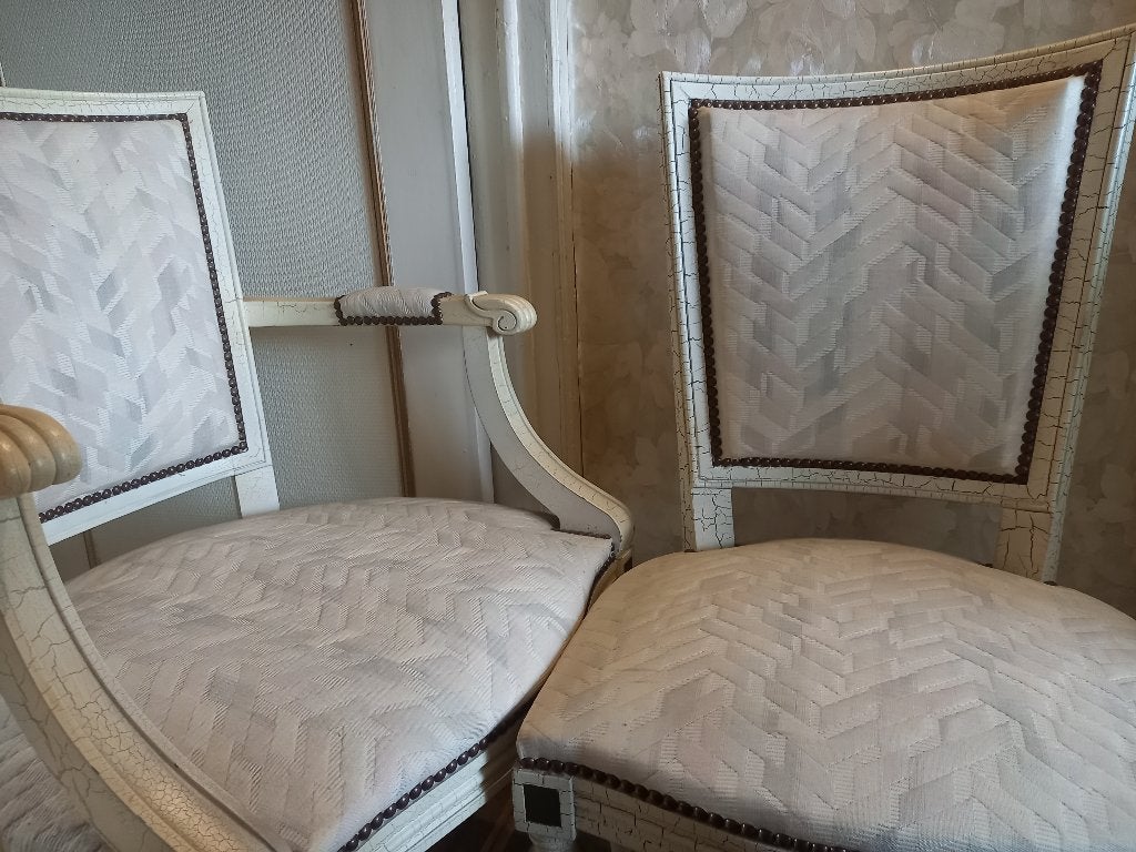 4 chaises vintage, Antiquités & Art, Enlèvement
