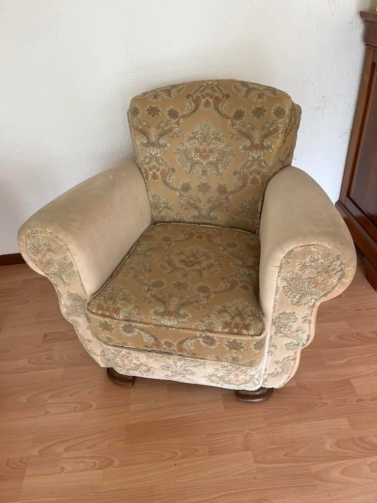 Siège vintage, Maison & Meubles, Enlèvement, Utilisé, Tissus