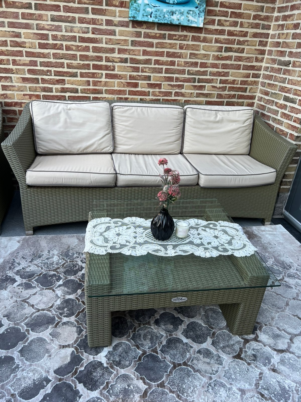 Royal Arrow loungeset, Ophalen, Zo goed als nieuw, Rotan, Loungeset