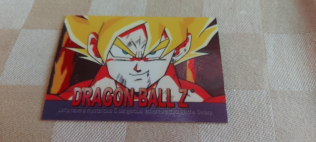 dragonball z kaart reverseholo Goku Super Saiyan smile, Ophalen of Verzenden, Nieuw, Losse kaart