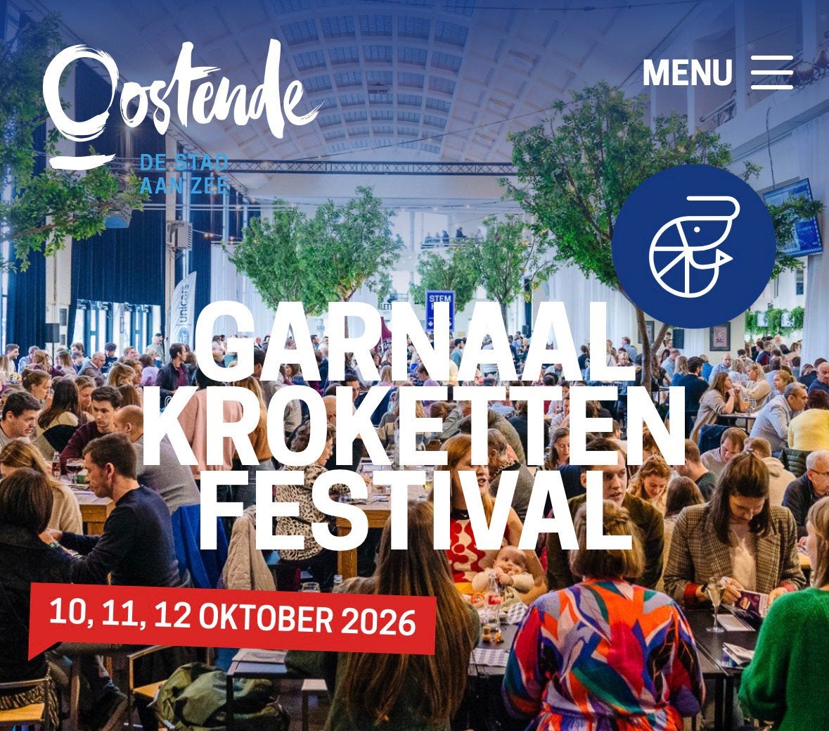 4 tickets garnaalkrokettenfestival 11 oktober, Drie personen of meer