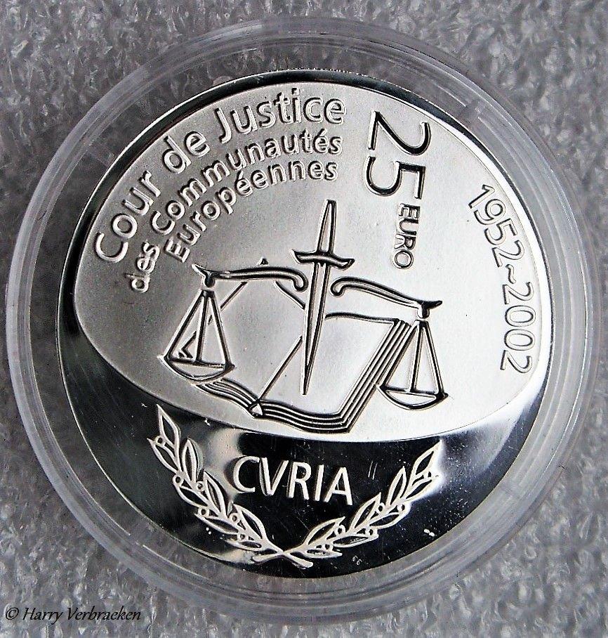 Luxemburg 25 euro 2002, QP, zilver 925/1000, Ophalen, Zilver