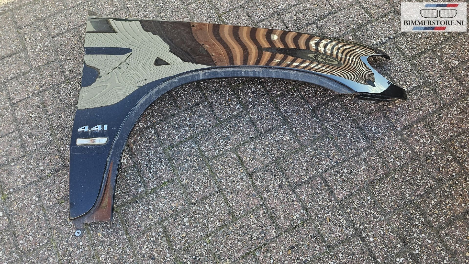 Voorscherm spatbord rechtsvoor BMW X5 serie E53 kleur Cosmos, Gebruikt, -, Links, Ophalen of Verzenden