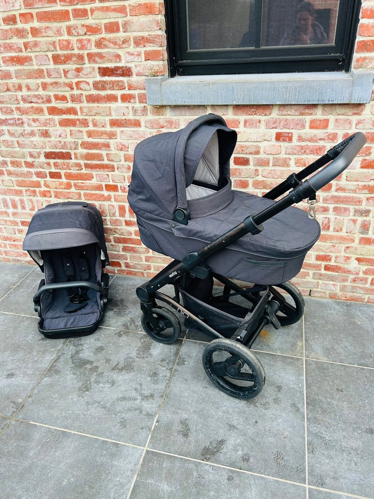 Mutsy nio 3 in 1 kinderwagen, Poussette combi, Pneus, Enlèvement, Utilisé
