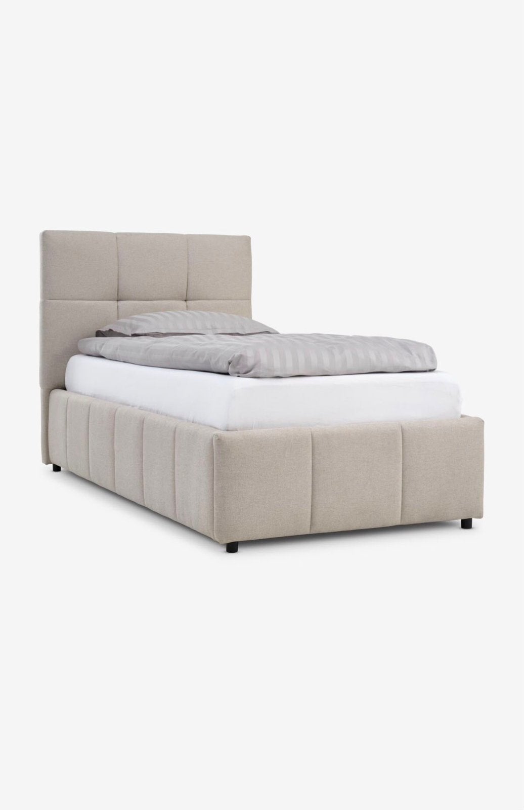 Vemmelev bed- nooit gebruikt, Ophalen, 90 cm, Eenpersoons, Beige