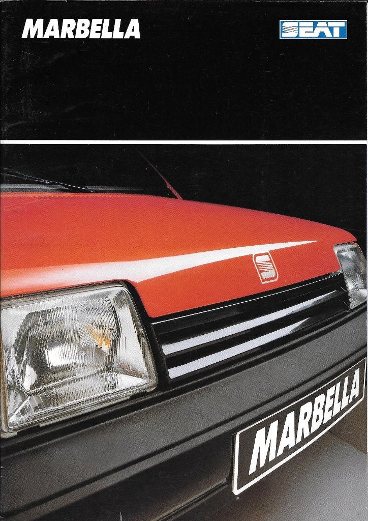 SEAT MARBELLA  1990, folder en fabrieksfoto's, Ophalen of Verzenden, Zo goed als nieuw, Overige merken