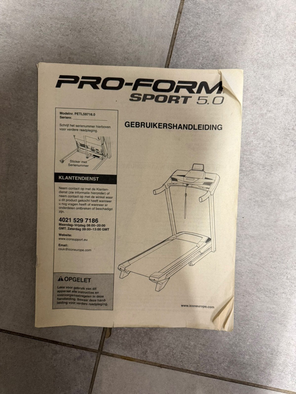 Pro-Form 5.0 Sport loopband, Sport en Fitness, Ophalen, Zo goed als nieuw
