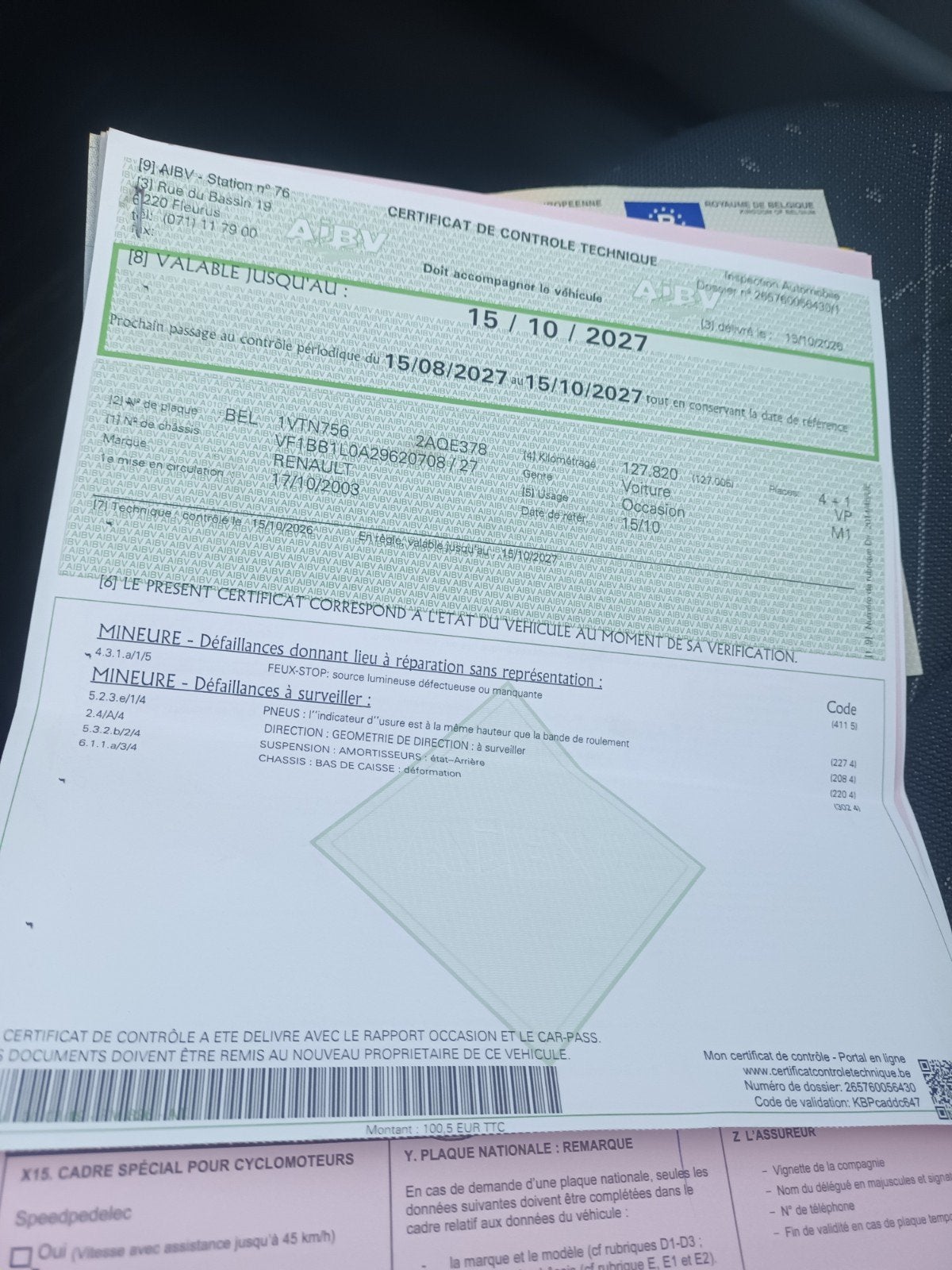 renault clio automatique ct OK +demande d immatriculation, Autos, Achat, Automatique, Particulier, Essence