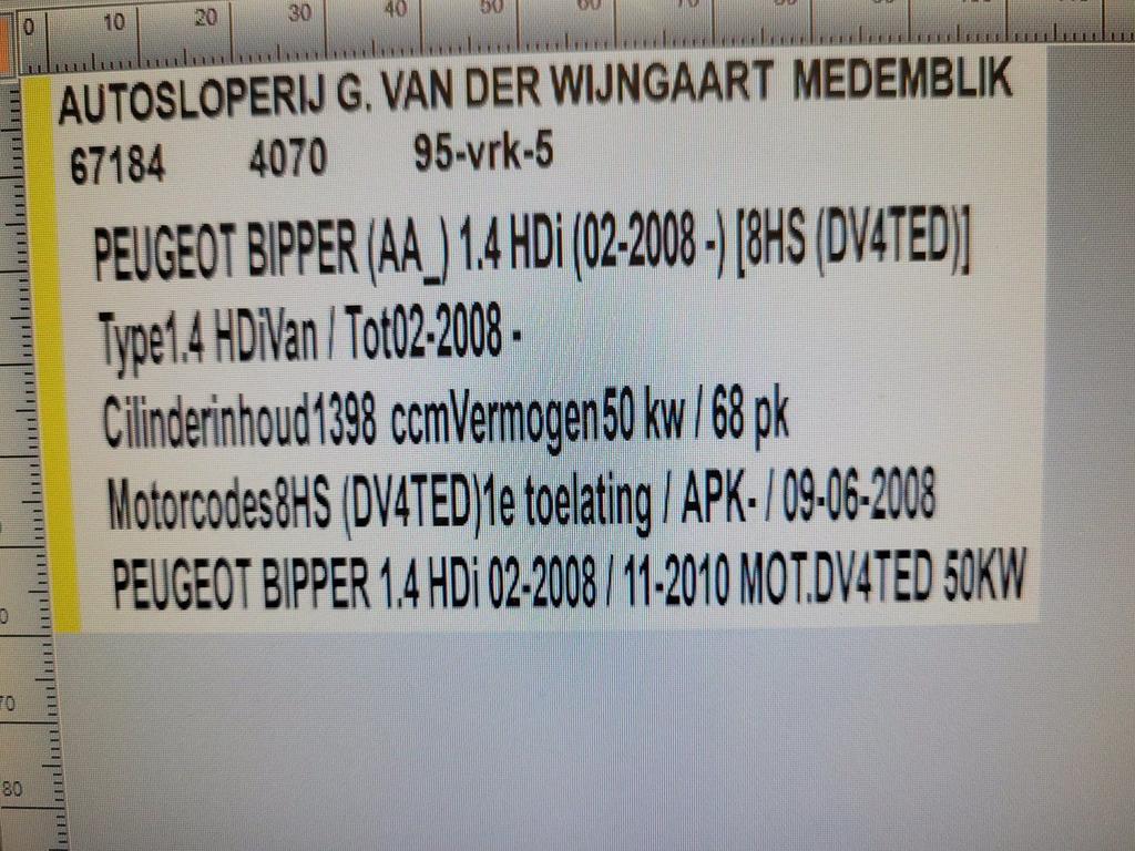 Peugeot bipper achterlicht, Auto-onderdelen, Gebruikt, -, -, Ophalen of Verzenden