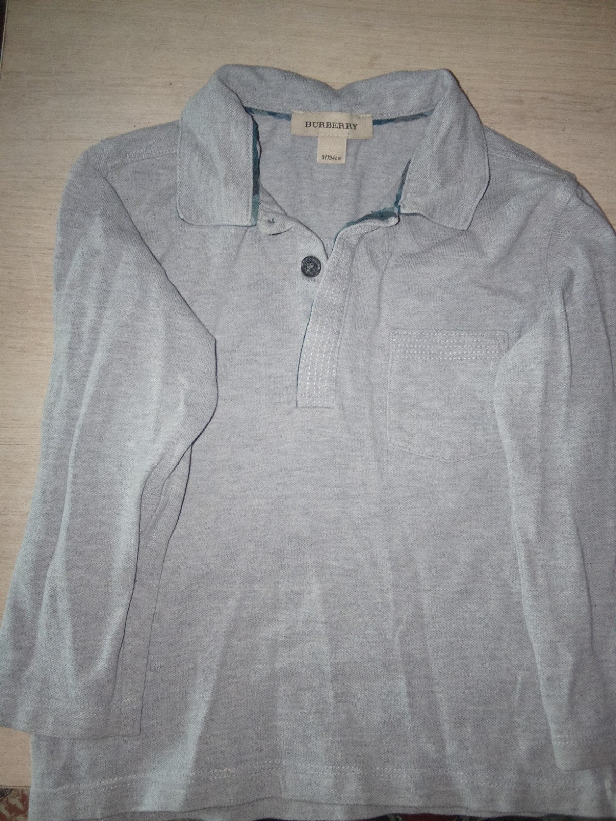 burberry polo met lange mouwen voor kinderen- 3 jaar (98 cm), Ophalen, Overige kleuren, Nieuw, Overige maten