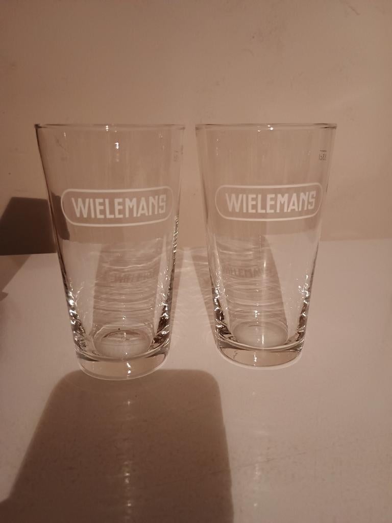 Wielemans glazen, Verzamelen, Biermerken, Ophalen of Verzenden