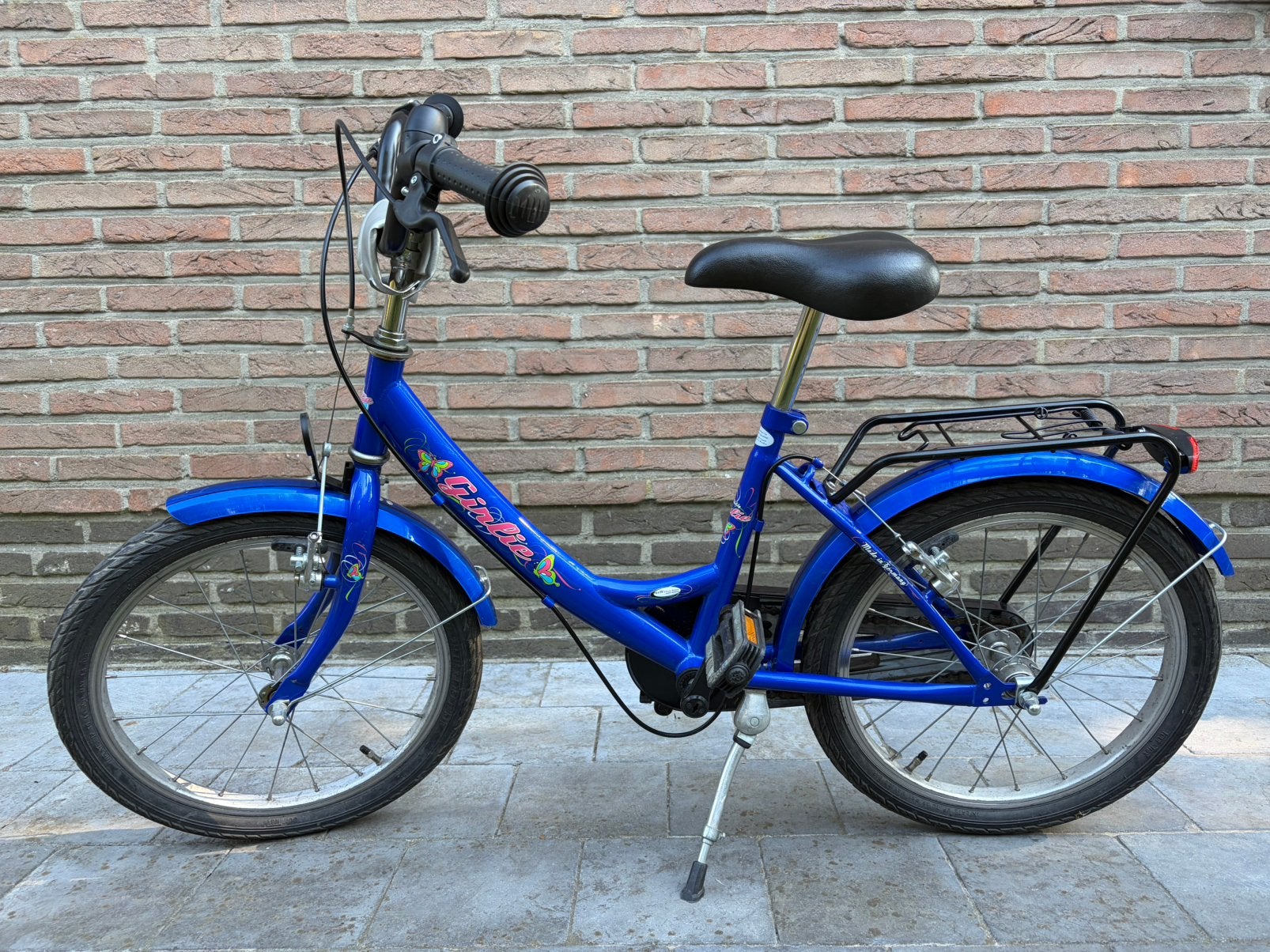 Blauwe meisjesfiets maat 18”, Vélos & Vélomoteurs, Vélos | Filles, Frein sur jante, 18 pouces, Comme neuf, Enlèvement