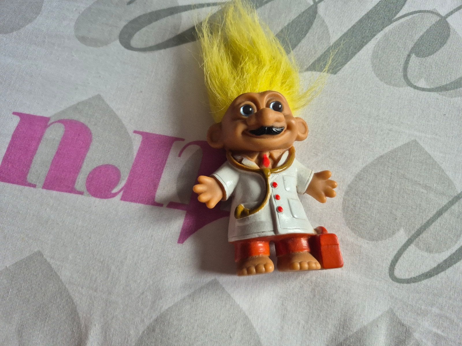 troll vintage popje goede staat 10cm, Ophalen of Verzenden