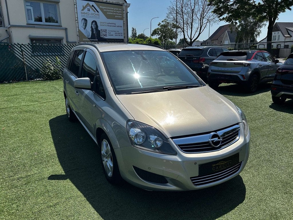 Opel Zafira 1.6i Cosmo°7 PLAATSEN° A/C ° 12M GARANTIE, Auto's, Voorwielaandrijving, Euro 5, Stof, Gebruikt
