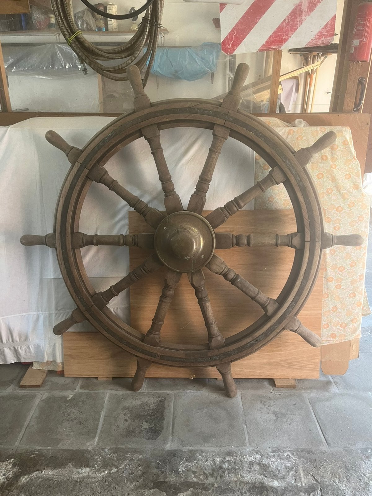 Antiek scheepstuur, Watersport en Boten, Ophalen, Gebruikt, Zeilboot