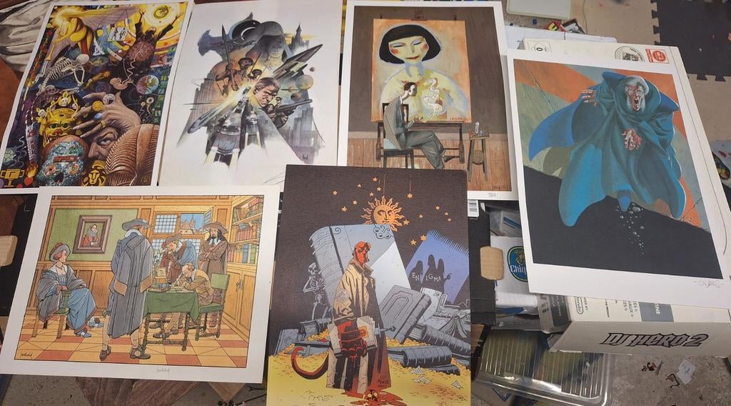 art prints / litho van strips comics, Boeken, Ophalen of Verzenden