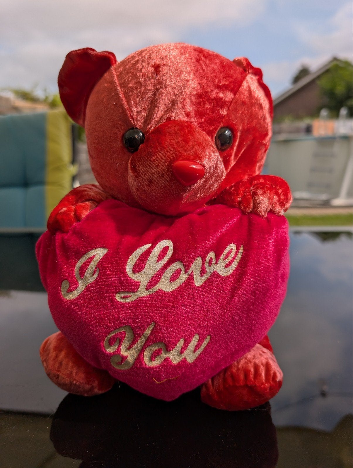 knuffelbeer met hart i love you, Overige merken, Overige karakters, Beer, Ophalen of Verzenden