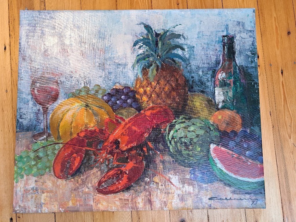 Schilderij, Ophalen, Doek, Stilleven, Olieverf