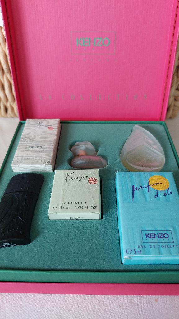 Kenzo vintage setje miniatuur flesjes, Enlèvement ou Envoi, Neuf, Miniature, Plein