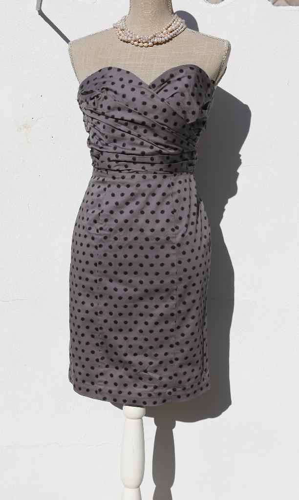 Mooie grijze jurk zonder bandjes S, Kleding | Dames, Jurken, H&M, Ophalen of Verzenden, Zo goed als nieuw, Maat 36 (S)