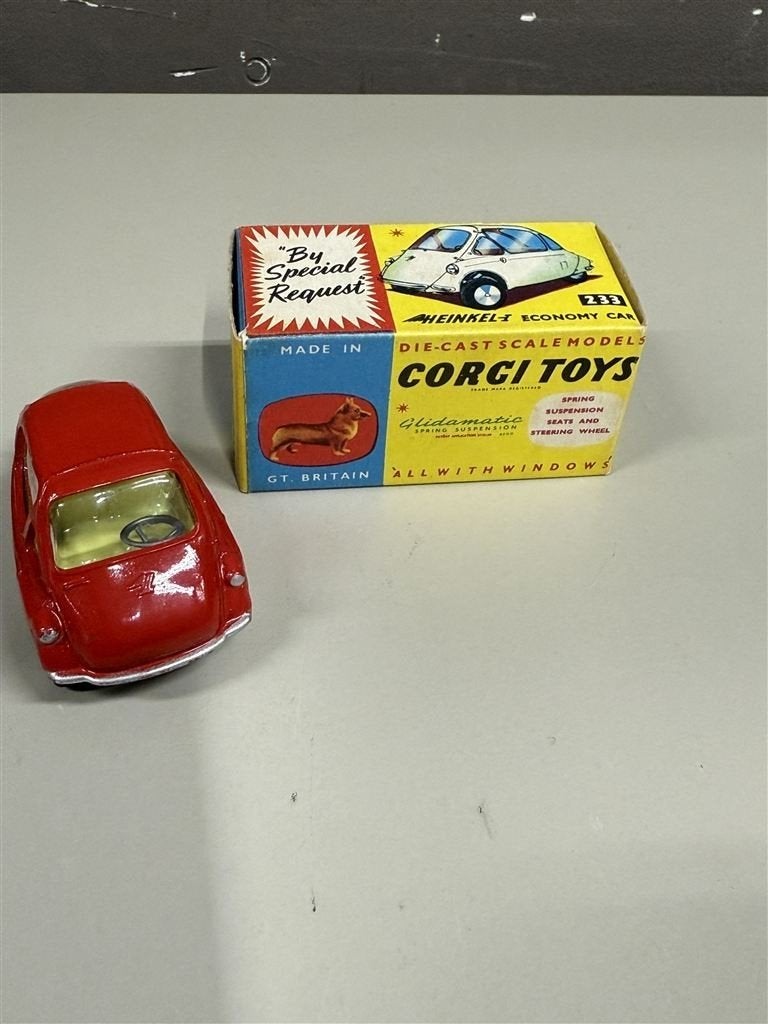 Corgi toys 233 Heinkel nette staat met doos, Enlèvement ou Envoi, Comme neuf