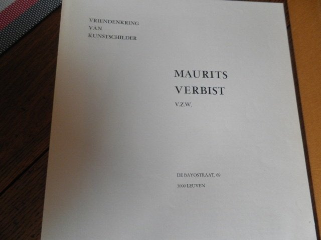 Kunstboek Maurits Verbist  Gesigneerd, Ophalen of Verzenden, Nieuw, Schilder- en Tekenkunst