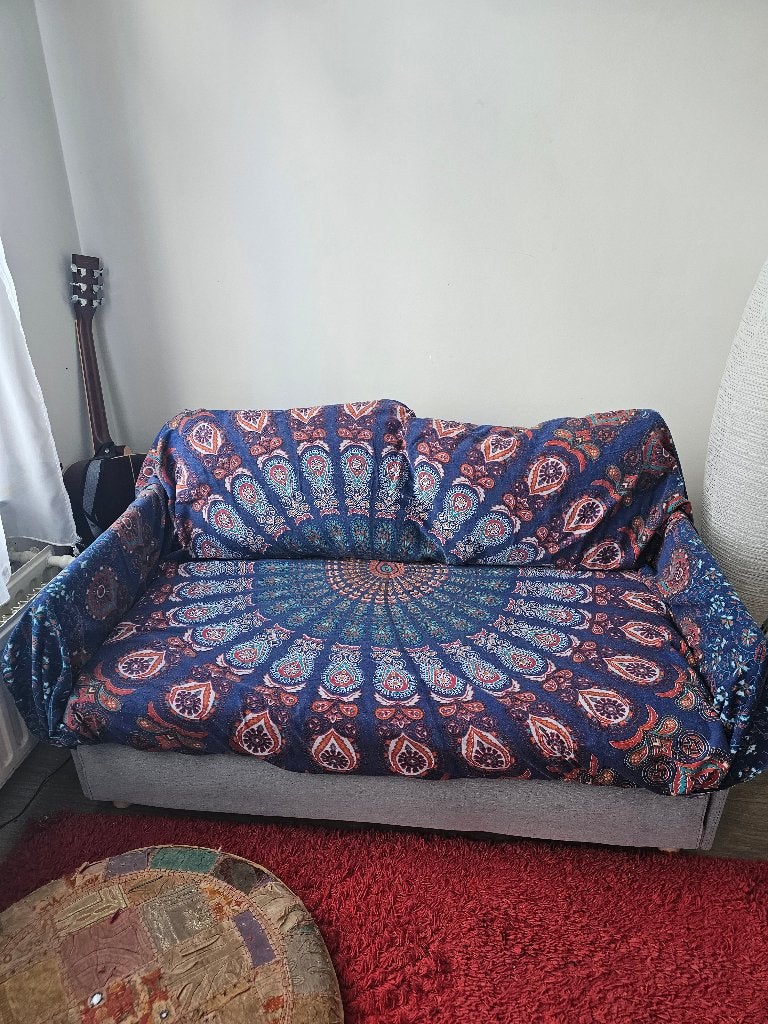 Divan convertible IKEA FRIDHULT, Maison & Meubles, Gris, Une personne, Utilisé, 190 cm ou moins