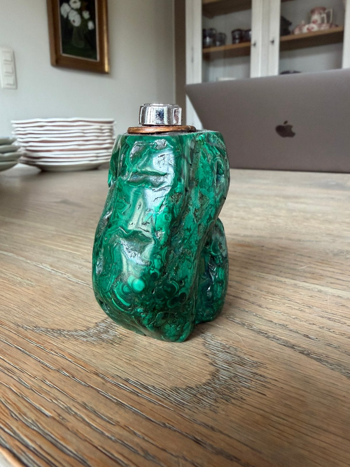 Briquet en malachite, Enlèvement