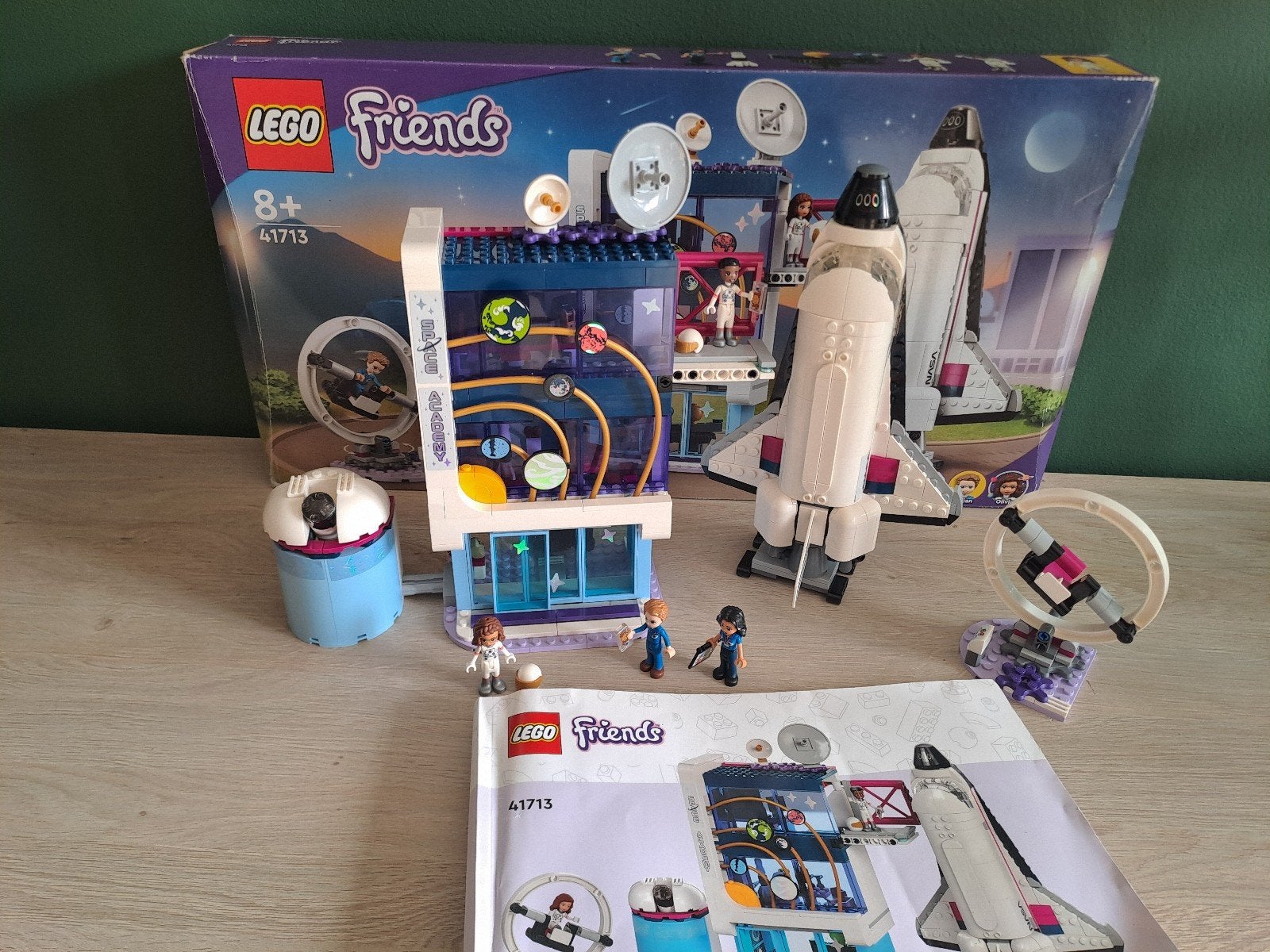 Lego Friends 41714 Olivia's ruimte opleiding 100% compleet, Ophalen, Compleet, Lego, Friends