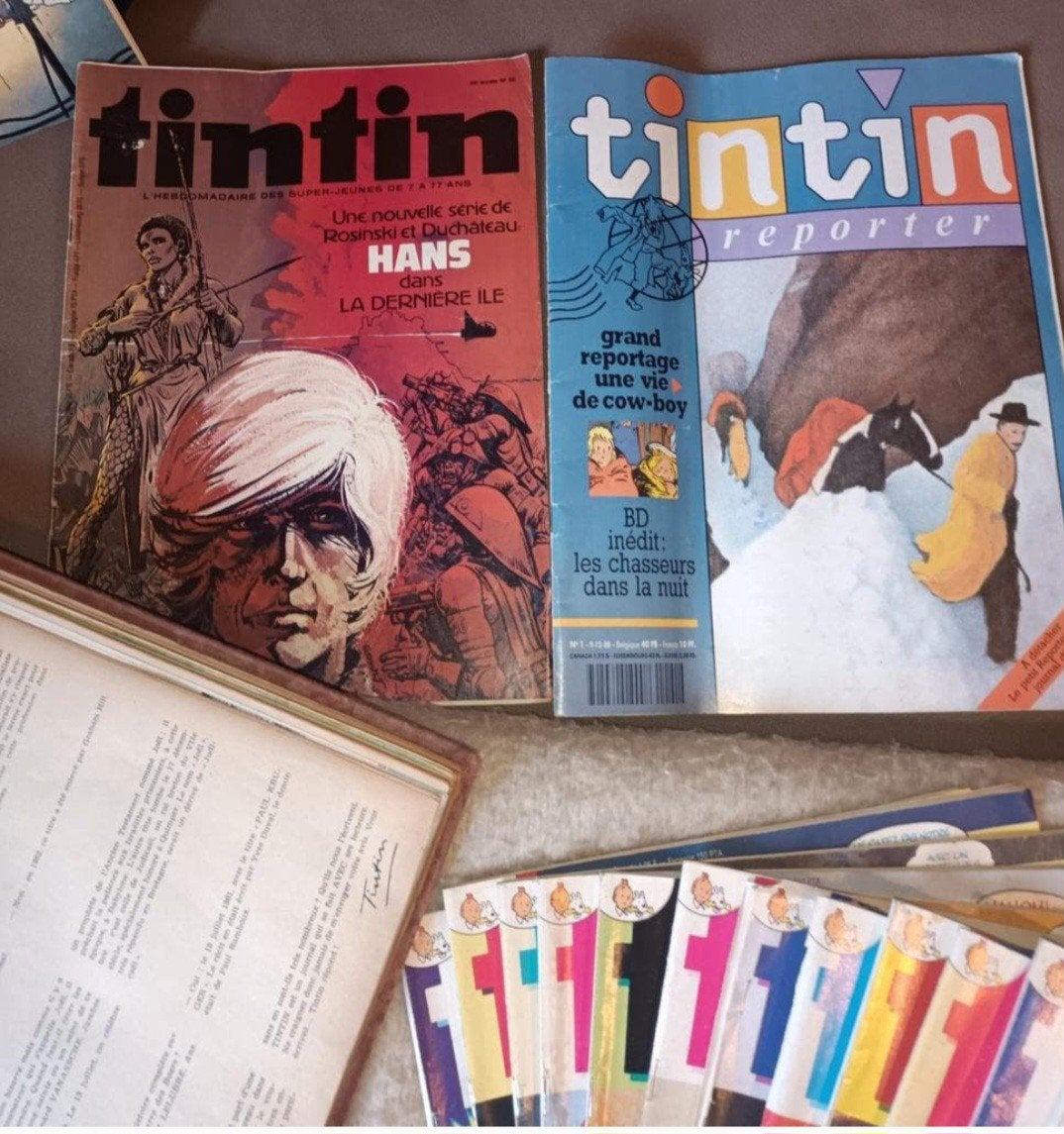 Petit Lot Bandes dessinées collection Tintin, Plusieurs BD, Enlèvement ou Envoi, Utilisé, HERGE