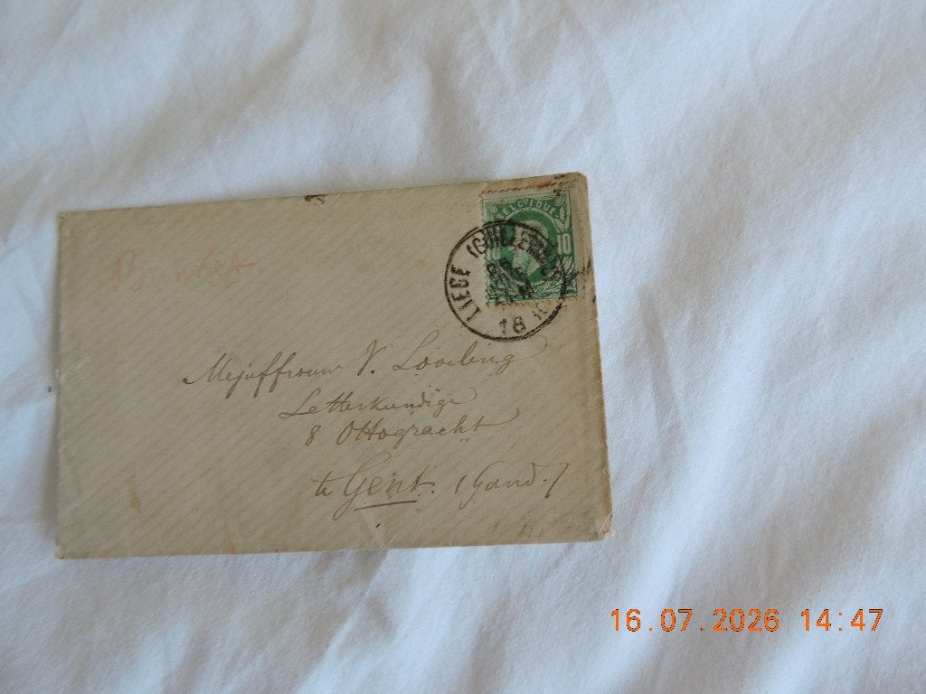 brieven België zegel nr 30, Postzegels en Munten, Verzenden, Envelop