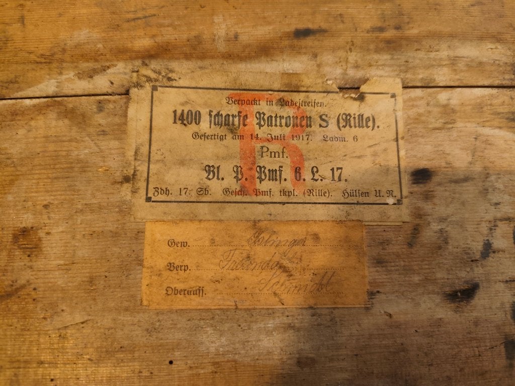 WW1 caisse munitions allemande, Enlèvement, Armée de terre, Autres types