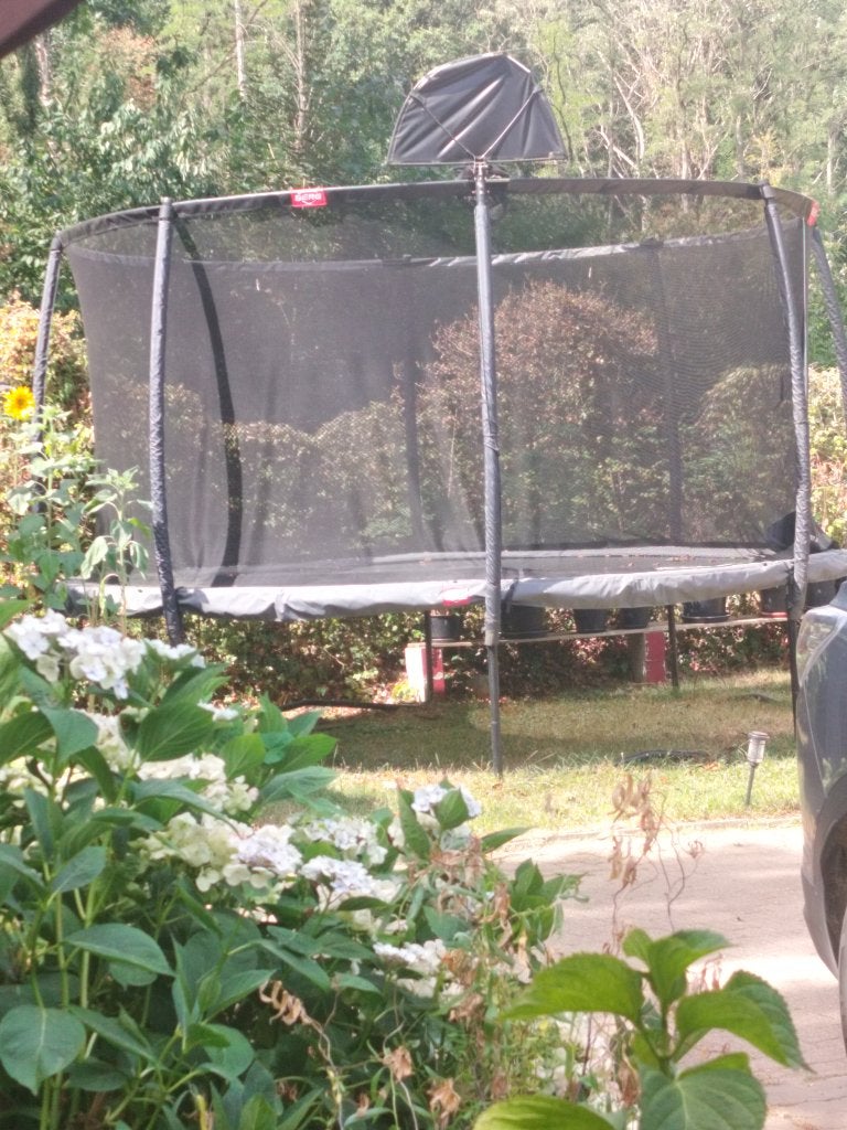 BERG CHAMPION REGULAR 430 GREY + veiligheidsnet deluxe XL, Kinderen en Baby's, Speelgoed | Buiten | Trampolines, Ophalen, Zo goed als nieuw