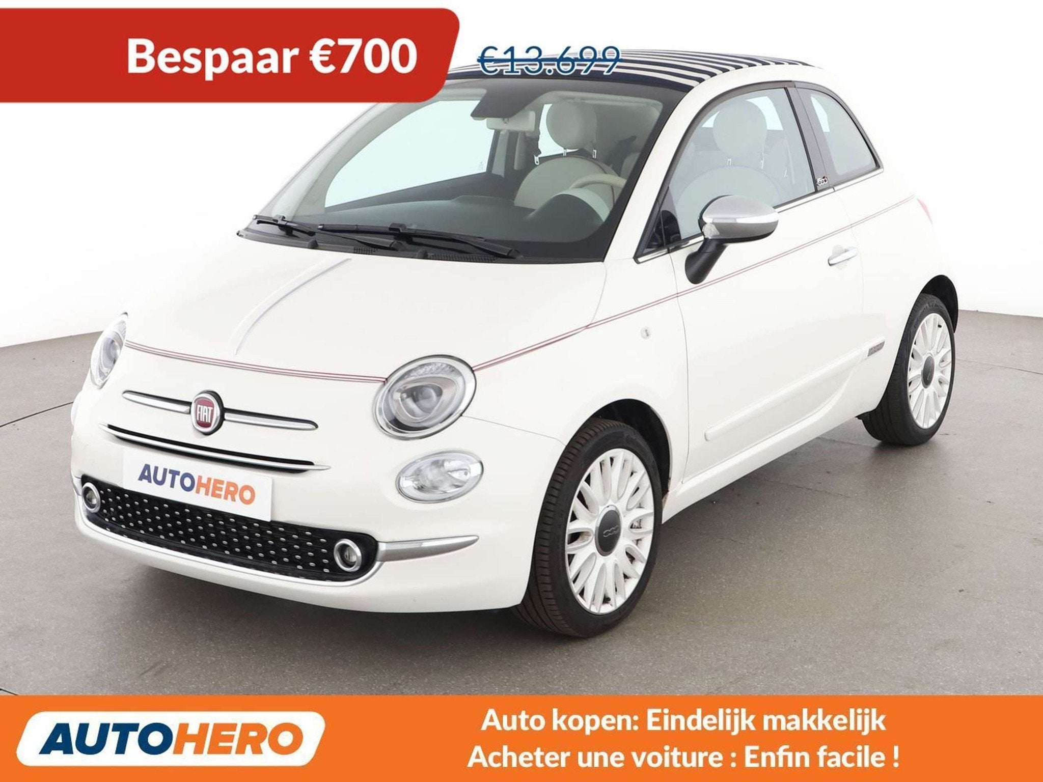 Fiat 500C 1.0 Mild-Hybrid Star, Autos, Cuir, Achat, Boîte manuelle, 1055 kg