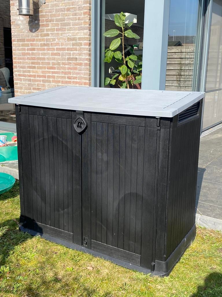 Opbergkast vuilbakken, Tuin en Terras, Ophalen, Zo goed als nieuw, Kunststof, Containerberging
