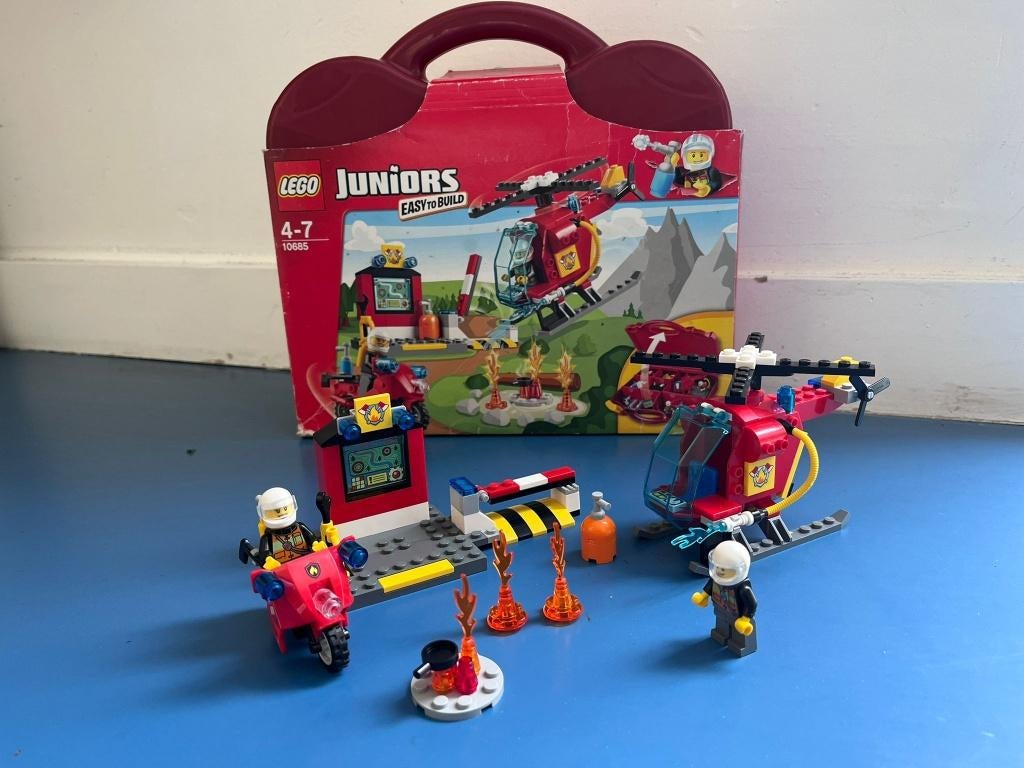 LEGO Juniors 10685 - Brandweerkoffer, Kinderen en Baby's, Speelgoed | Duplo en Lego, Gebruikt, Lego, Complete set, Compleet, Inclusief accessoires