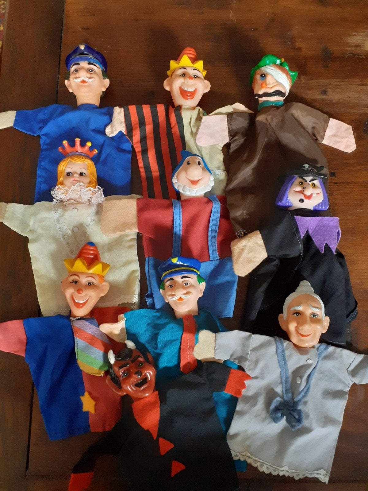 Retro handpoppen poppenkastpoppen (  B ), Verzamelen, Ophalen of Verzenden