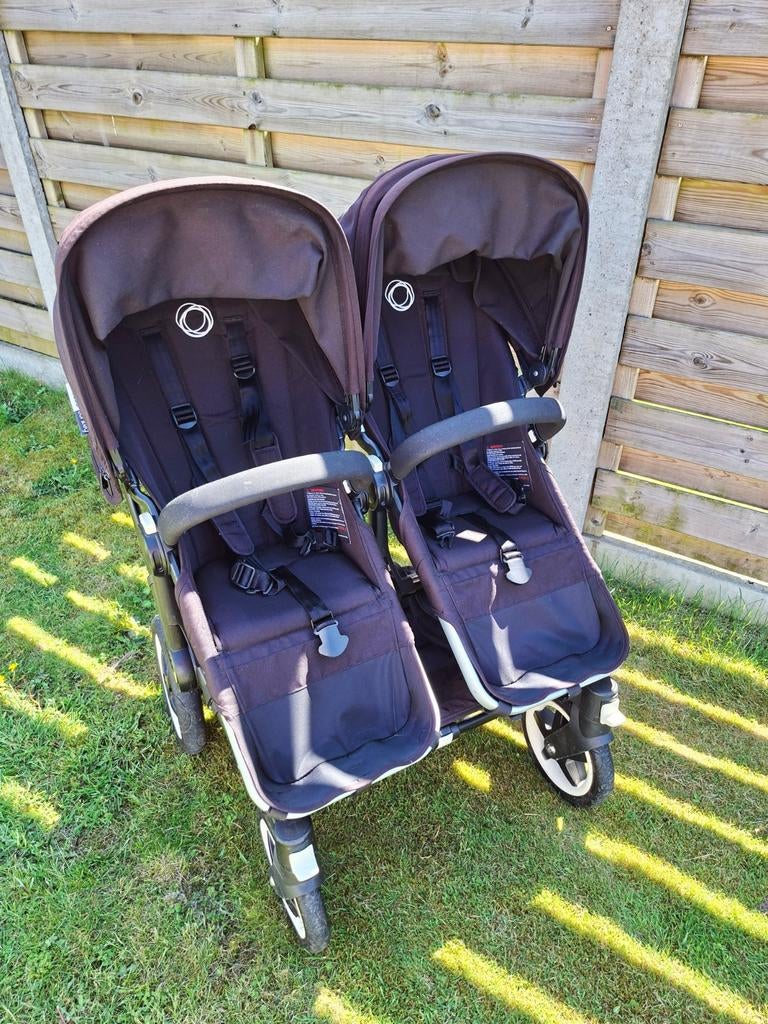Bugaboo donkey twin - zwart - met alle accessoires, Kinderen en Baby's, Ophalen