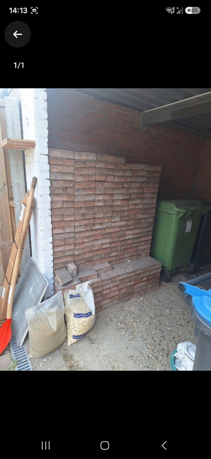 10m² proper gemaakte klinkers, Tuin en Terras, Ophalen, Gebruikt, Klinkers, 10 m² of meer