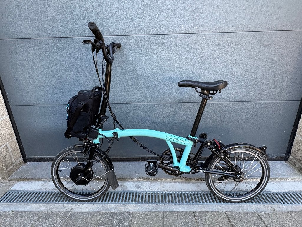 Brompton H6L C-Line Electric — Vélo pliant électrique, Vitesses, Frein sur jante, Comme neuf, Enlèvement
