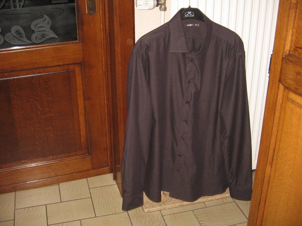 herenhemd Celio maat 44-45, Kleding | Heren, Overhemden, Ophalen, Zo goed als nieuw, Zwart, Overige halswijdtes