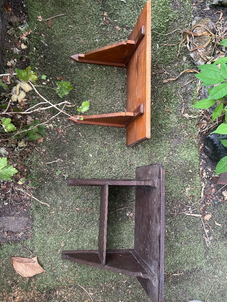 Antieke houten wand hankjes, Antiek en Kunst, Ophalen